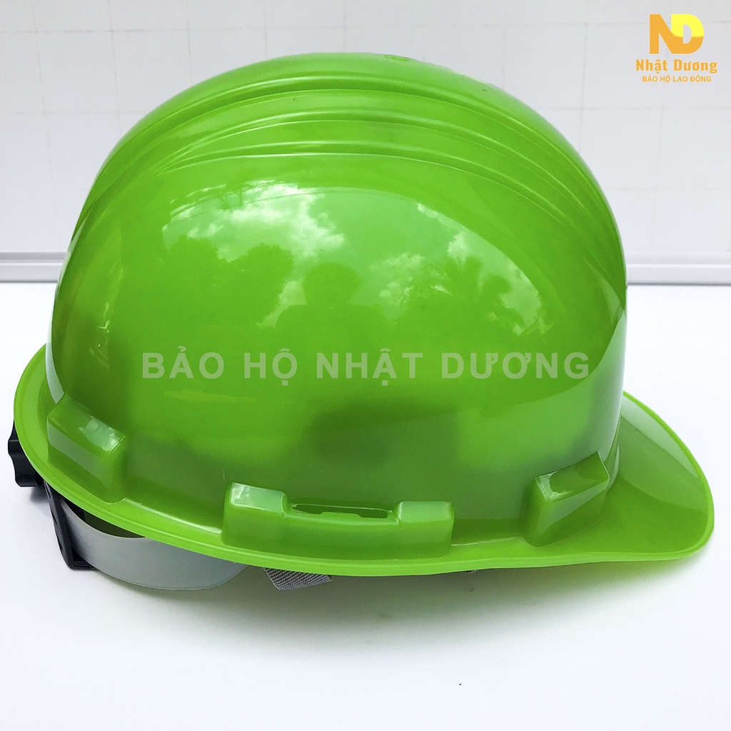 Mũ bảo hộ lao động khóa vặn màu xanh HPN03, Nón lao động công nhân