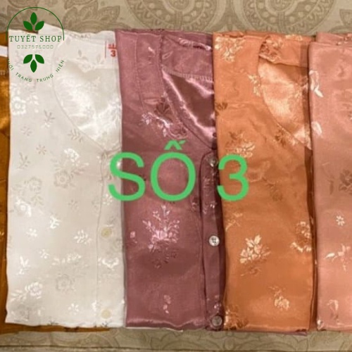 Áo Gấm Bà ba cho người Già.