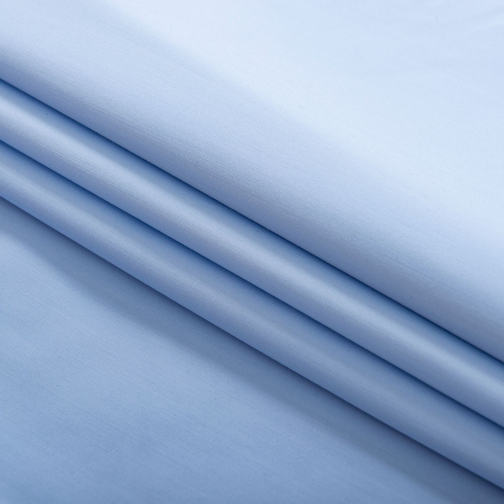 Áo Sơ Mi Nam Công Sở Trung Niên Anton Somianton Xanh Trơn Dài Tay Vải Cotton - A14