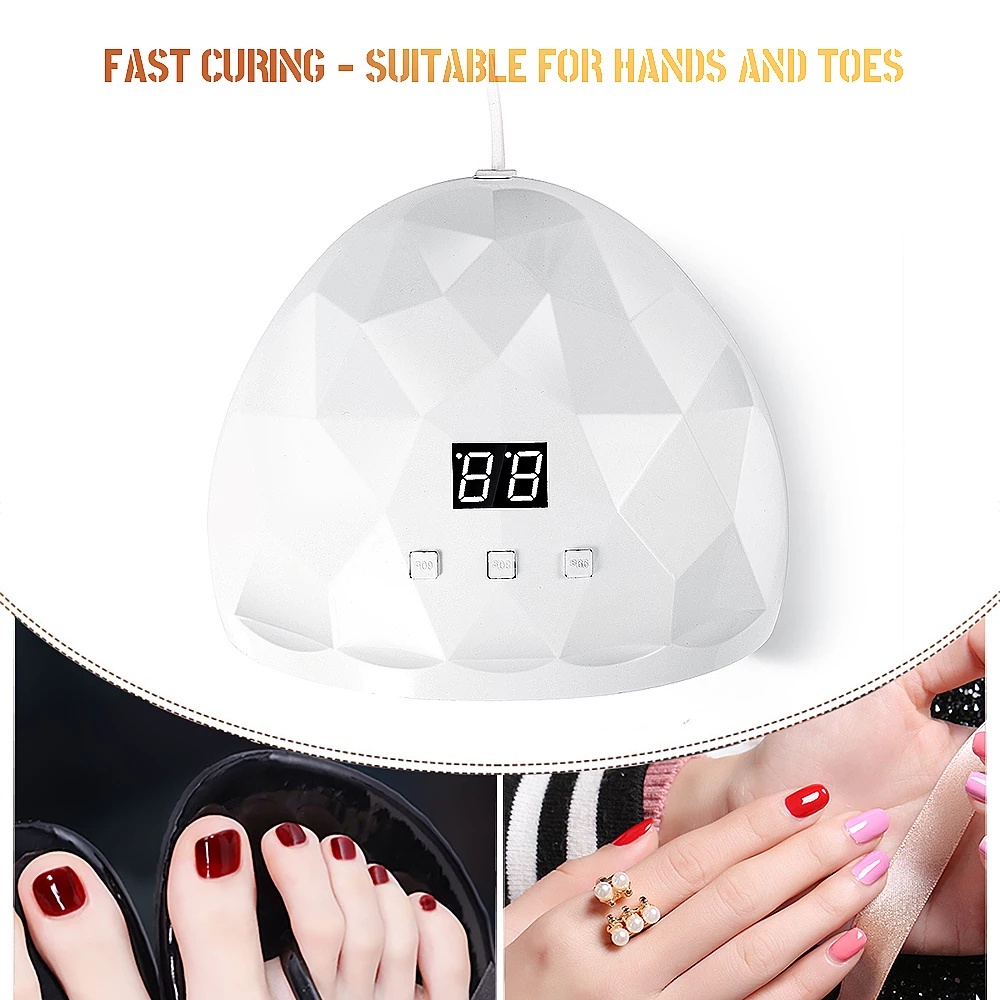 Đèn Sấy Khô Móng Tay Bằng Tia UV Giao Diện USB 2 Kiểu Tùy Chọn Chuyên Dụng Cho Tất Cả Các Gel /