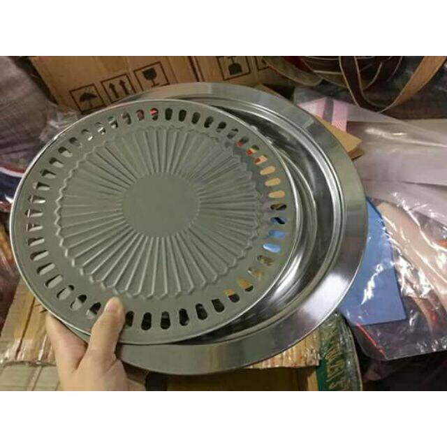 Vỉ nướng đồ ăn bằng bếp từ  inox tiện dụng