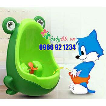 Bộ nhựa hình ếch cho bé - bô đi tiểu dán tường tiện dụng cho bé trai
