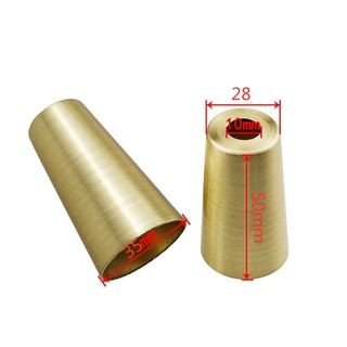 Ống côn chụp chân bàn ghế mạ vàng đồng 50x28x35 (Cái)