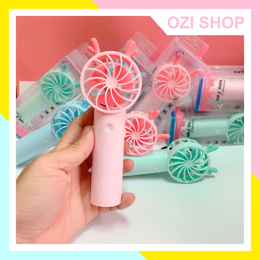 Quạt Mini Tích Điện Cầm Tay Xịt Phun Xương (ảnh thật 100%)