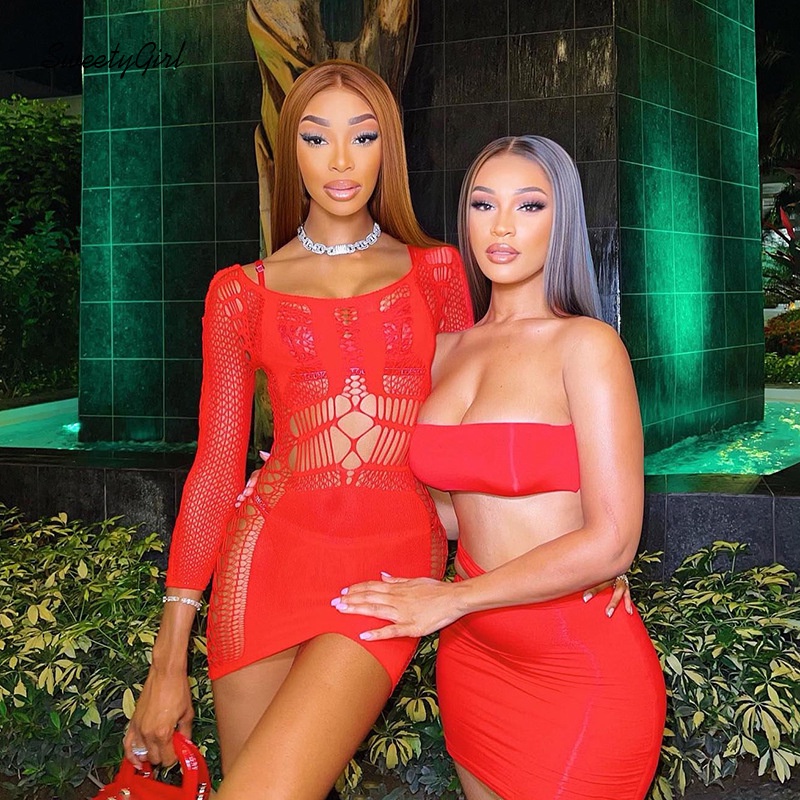 Đầm Tay Dài Cổ Tròn Màu Trơn Thời Trang 2022 Quyến Rũ Cho Nữ