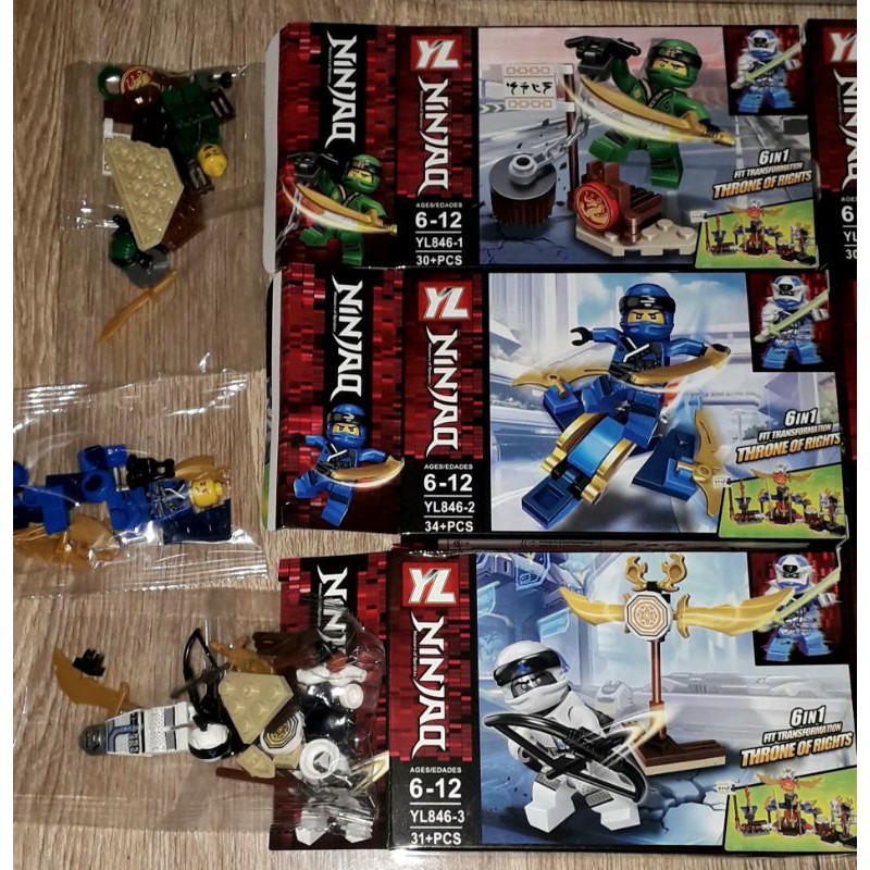 Lắp ráp 1 hộp LegoNinja 846 Ngôi đền có nhiều chi tiết bằng nhựa