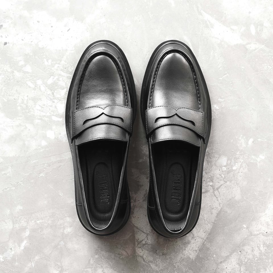 Giày Penny loafer JOG04 - da bò nguyên tấm , tăng chiều cao 4cm cho nam ( D3 )