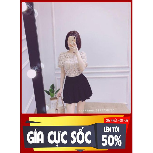 Áo ren quảng châu cộc tay thời trang owen