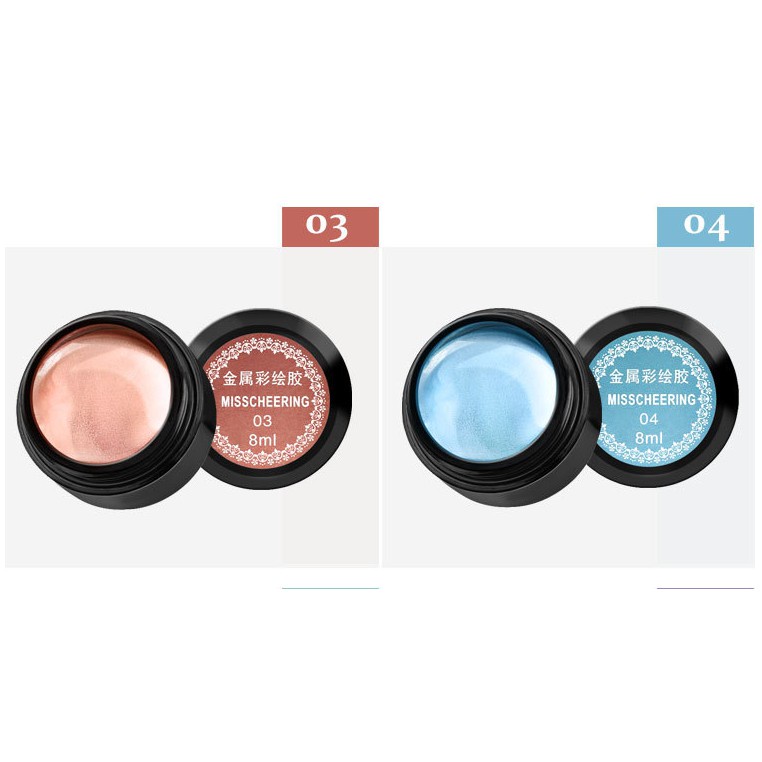 XẢ Gel metal trang trí móng tay