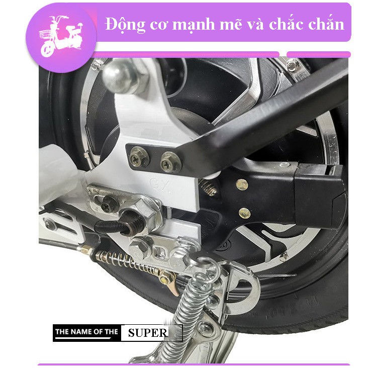 Xe Điện HotGirll New Bike X4, Mẫu xe điện NEW SUPER 2022, động cơ 400w mạnh mẽ, Tải trọng lên tới 250kg