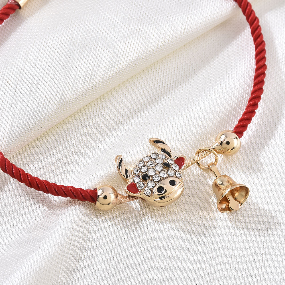 Vòng Tay Bện Dây Đỏ May Mắn Unisex 2021