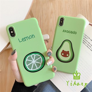 Ốp điện thoại silicon chanh bơ xanh matcha mát mẻ cho Samsung Galaxy S10 S9 S8 Plus Note 9 C9 C7 Pro