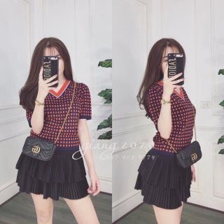 Chân váy xếp ly 2 tầng hottrend nhất hành quảng châu chính phẩm