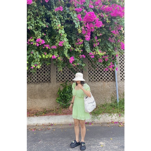 ĐẦM MAXI CUTOUT LƯNG VIỀN BÈO
