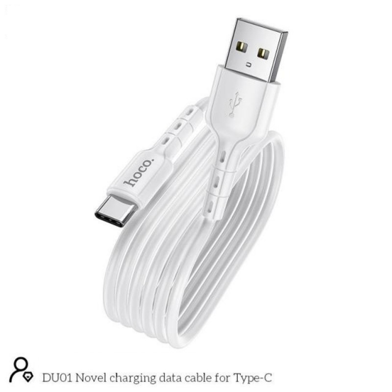 Dây Cáp Sạc Nhanh Chính Hãng Usb To Lightning/Type C/Micro DU01 2.4A  - Cáp Sạc Điện Thoại Hoco Android, Iphone, Samsung