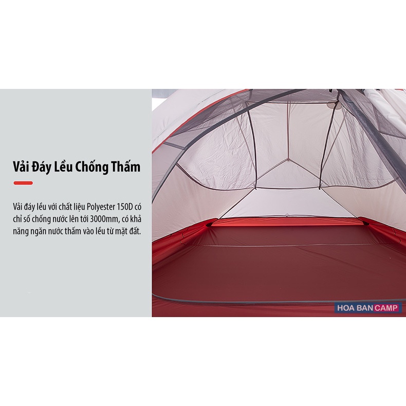 Lều 3 Người Siêu Nhẹ Cloud Up 3 NatureHike NH18T030-T