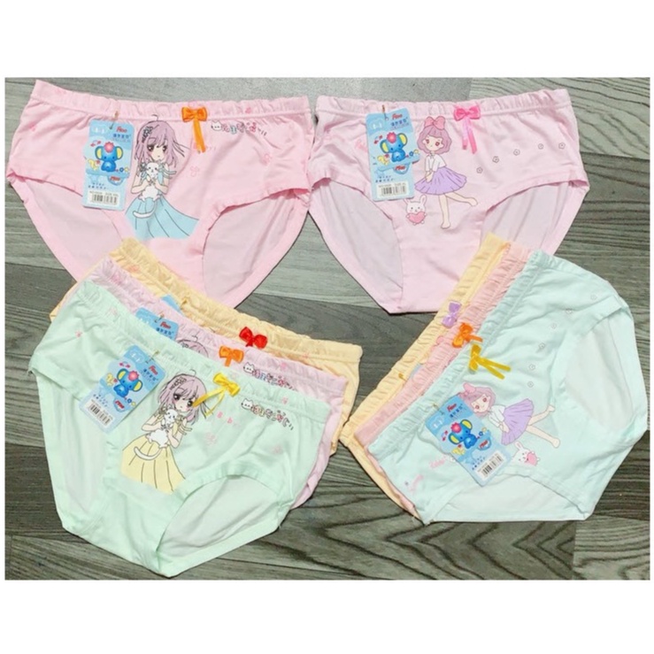 Set 4 quần Chip cho bé gái cực đẹp, chất liệu cotton co giãn 4 chiều thoải mái cho bé khi mặc PT053