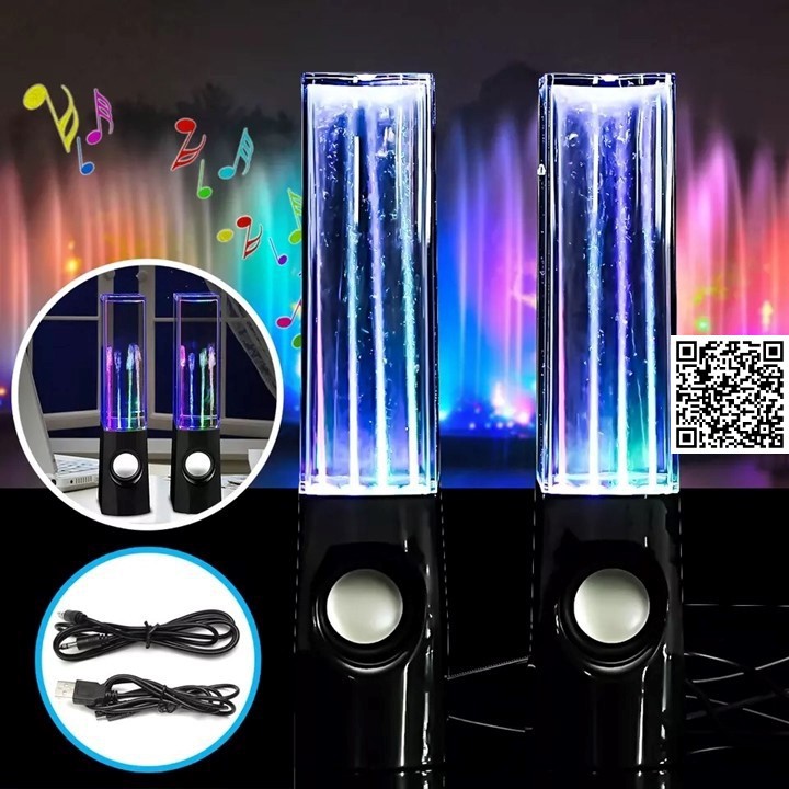 Loa vi tính phun nước theo điệu nhạc led đẹp