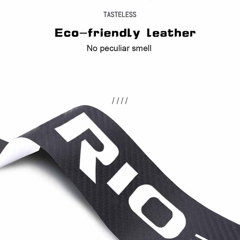 Set 4 Miếng Dán Bảo Vệ Cửa Xe Hơi KIA Rio 2 3 4 X Bằng Sợi Carbon