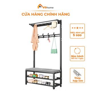 Kệ để giày dép tích hợp thanh treo quần áo, đồ dùng cá nhân hiệu AVOHOME