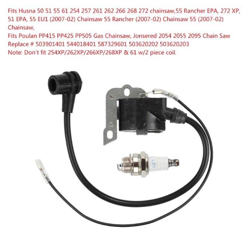 Phụ Kiện Chuyên Dụng Dành Cho Xe Hơi 503901401 Cuộn Dây Đánh Lửa Cho Husna 50 51 55 61 254 257 261 262 266 268 272 Chainsaw Jonsered 2054 EPA 2055 209