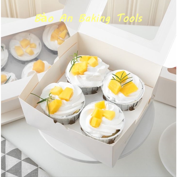 Hộp giấy đựng bánh Cupcake 4c-6c