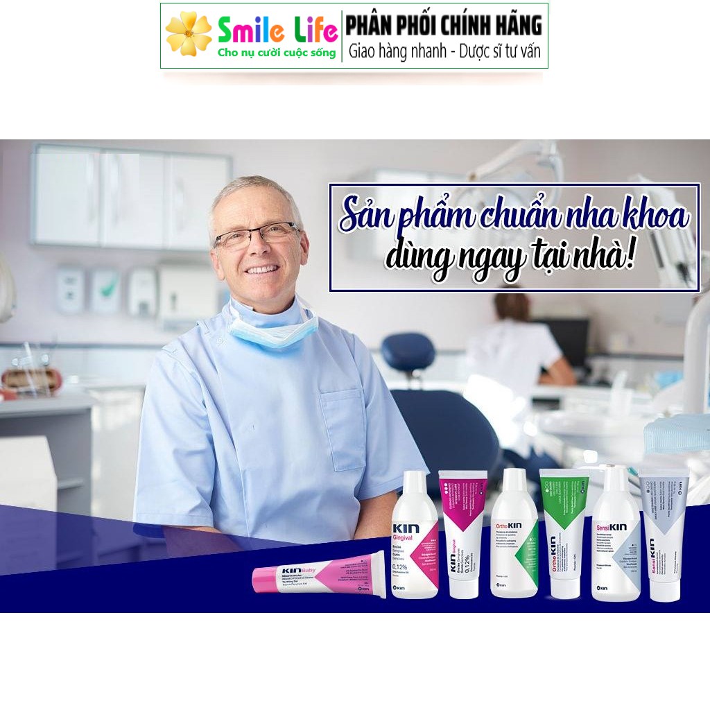 Nước súc miệng viêm nướu KIN Gingival ® 250ml - Sát Khuẩn Miệng Họng