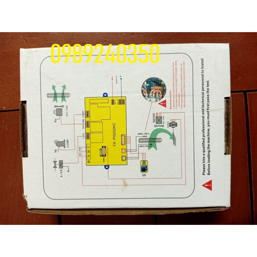 Bo mạch đa năng điều hòa 6 dây PG-202KC loai không có hiển thị