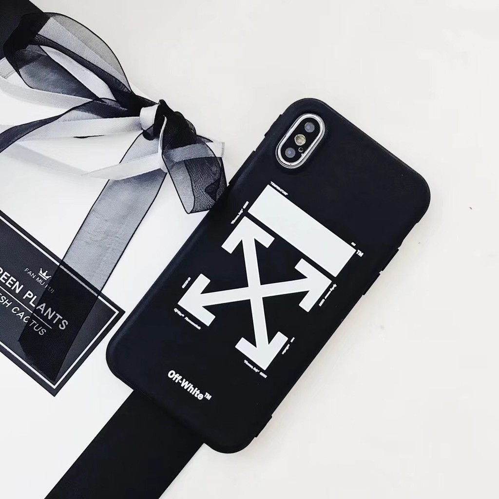 Ốp lưng nhựa dẻo TPU phong cách đường phố Off White cho IPhone 6s 7  8+ Xs Xr Xsmax 11 11promax SE22020 12 12promax Ốp iphone | BigBuy360 - bigbuy360.vn