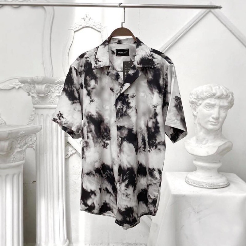 Áo sơmi hoạ tiết mây cổ vest #MENDE# | BigBuy360 - bigbuy360.vn