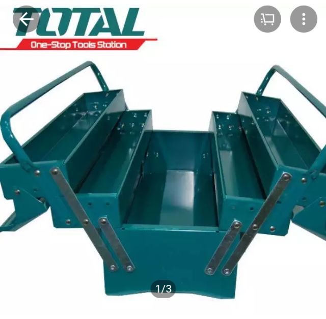 Thùng đựng đồ nghề total 3 tầng dài 495mm