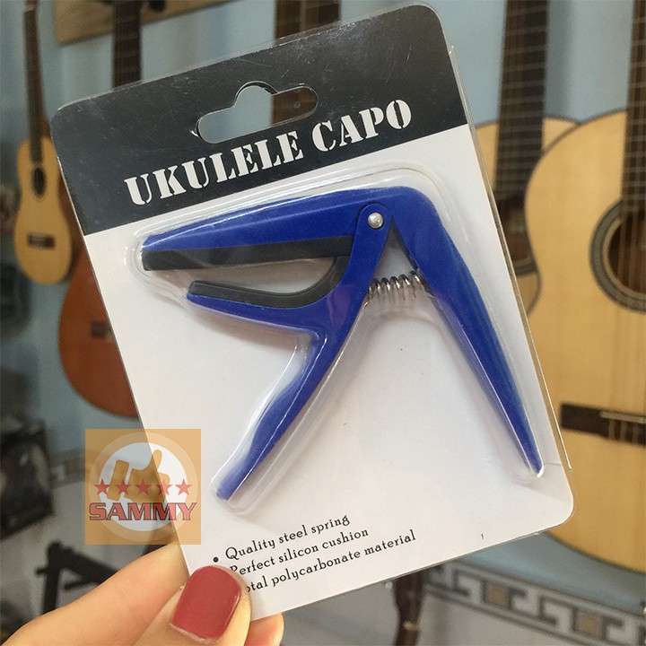 CAPO UKULELE ĐỦ MÀU HỒNG TRẮNG ĐEN XANH ĐỎ - KẸP TĂNG TÔNG UKULELE