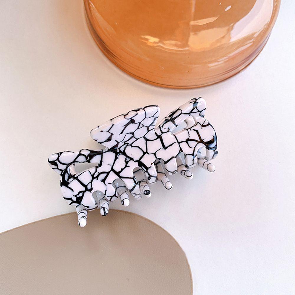 Kẹp Tóc Nhựa Acrylic Màu Cầu Vồng Dễ Thương Cho Nữ