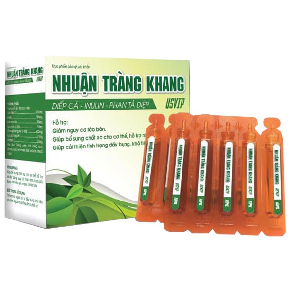 Nhuận Tràng Khang USVIP - Hỗ trợ giảm đầy bụng, giảm nguy cơ táo bón (hộp 4 vỉ x 5 viên)