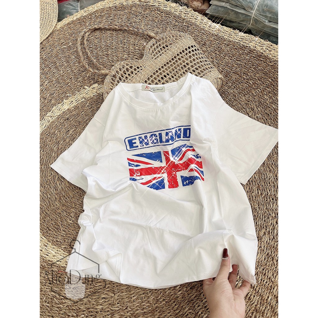 Áo thun, áo phông nữ ngắn tay vải thun cotton 100% trẻ trung hiện đại dưới 58kg