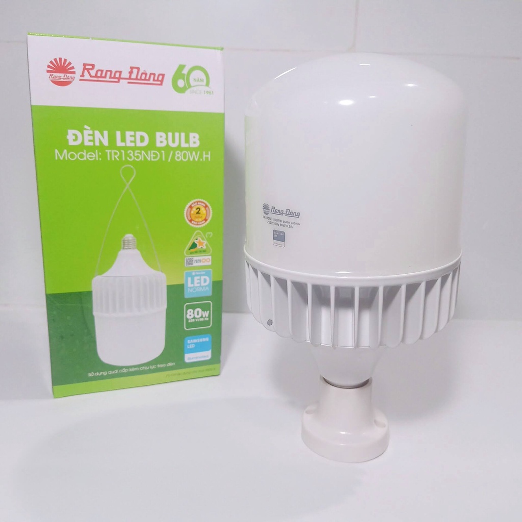 Bóng Đèn Led Bulb Trụ Nhôm Đúc Công Suất 80W Rạng Đông