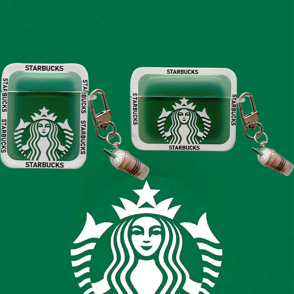 Case airpods 3 2 pro starbuck vuông siêu ngầu - thích hợp tai nghe không dây TWS inpods