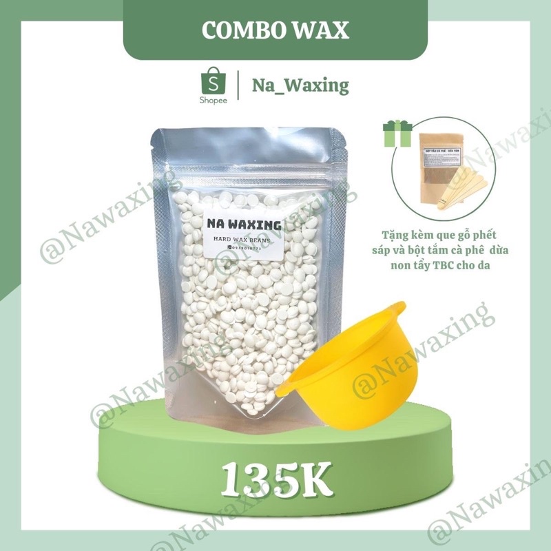 Combo Waxing Chén Nấu Sáp Silicon - Sáp Wax Beans