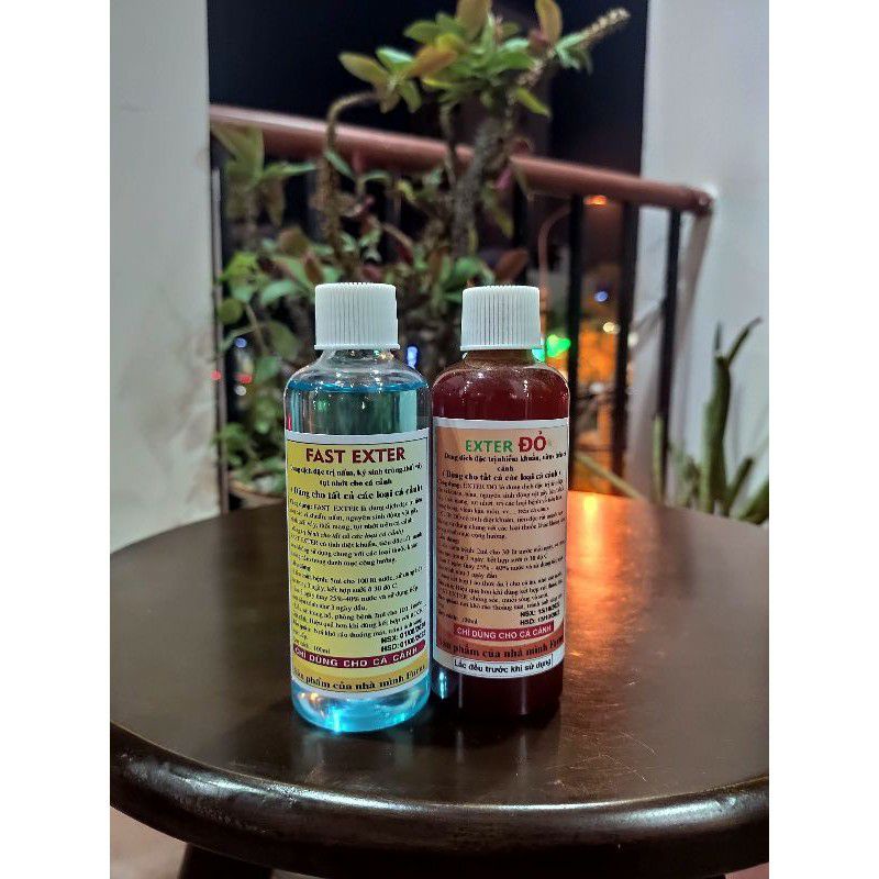 combo 2 chai exter xanh , exter đỏ