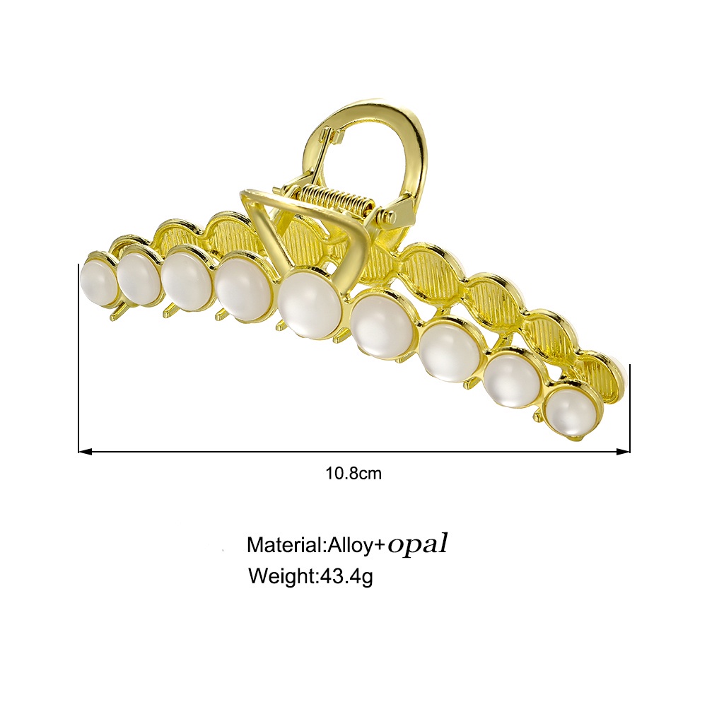 IF ME Kẹp Tóc Càng Cua Đính Đá Opal Thời Trang Cho Nữ