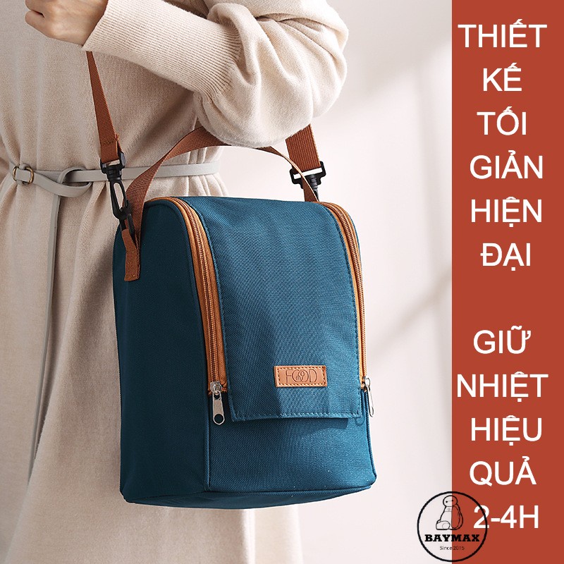Túi đựng cơm giữ nhiệt Food cao cấp có 3 lớp giữ nhiệt nóng, lạnh
