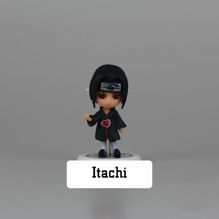 Bộ mô hình 6 nhân vật Naruto chibi dễ thương: Naruto, Killer Bee, Uchiha Itachi, Uchiha Sasuke và Gaara