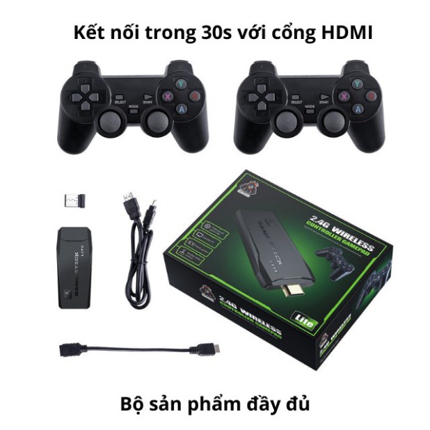 Máy Chơi Game 4 Nút HDMI Không Dây Hơn 10000 Trò Chơi - Máy chơi game không dây thẻ nhớ 64G MG01