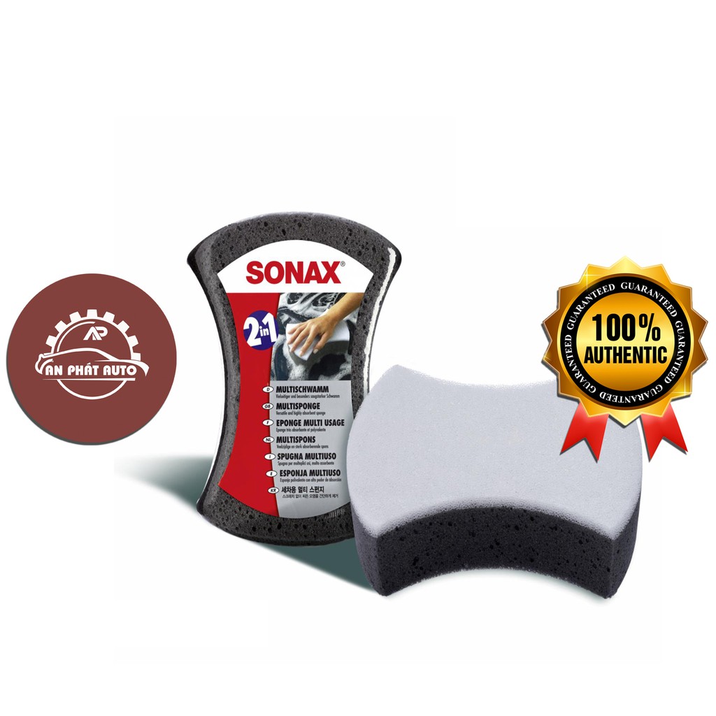 SONAX - Xốp Dùng Rửa Bề Mặt Ngoài Xe (Sonax MultiSponge) -  [Hàng Đức Chính Hãng]