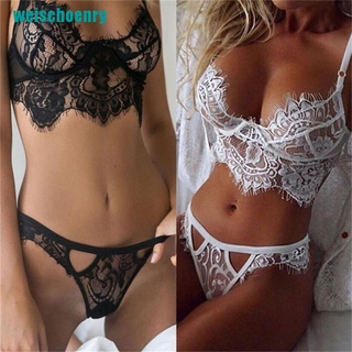 Ry●set áo lót nâng ngực & quần lót nữ thêu ren
