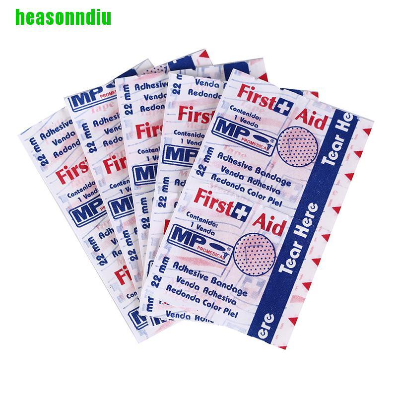 Hộp 100 miếng băng dán cầm máu vô trùng mềm mại chăm sóc sức khỏe
