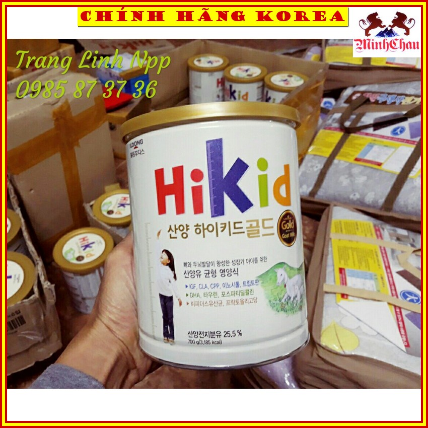 Sữa Dê Hikid Nội Địa Hàn Quốc, Hộp 700gr, minhchau