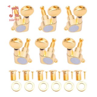 Set 6 khóa đàn guitar 3 trái + 3 phải màu vàng kim