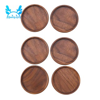 Bộ 6 miếng lót ly bằng gỗ cách nhiệt