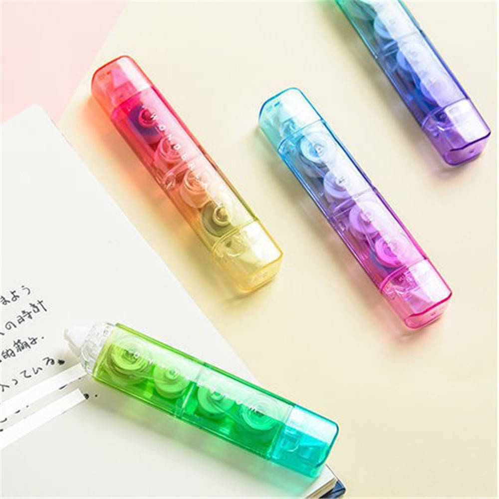 1 Thắt Lưng Chỉnh Sửa Hai Đầu Trong Suốt Màu Sắc Ngẫu Nhiên